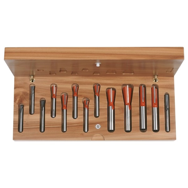 Cmt Orange Tools 13-PIECE DOVETAIL & STRAIGHT ROUTER BIT SET 800.519.11 - main